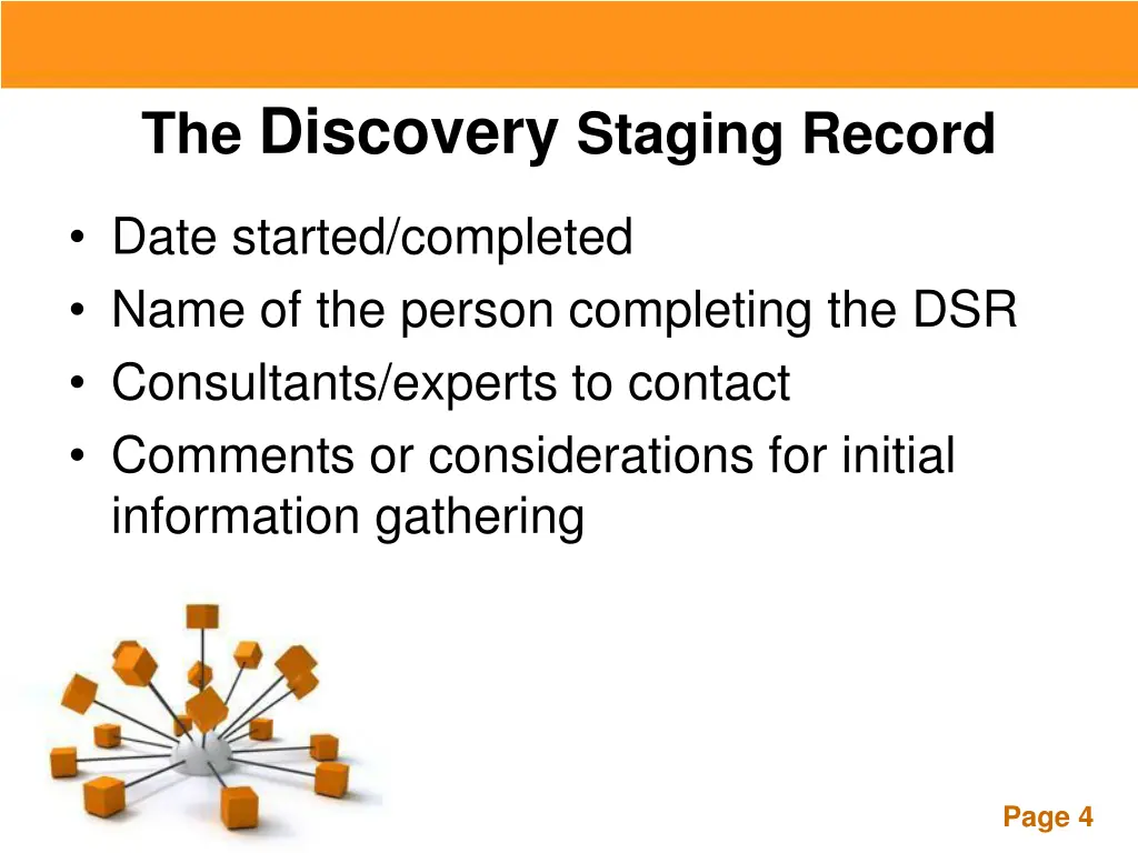 the discovery staging record 1