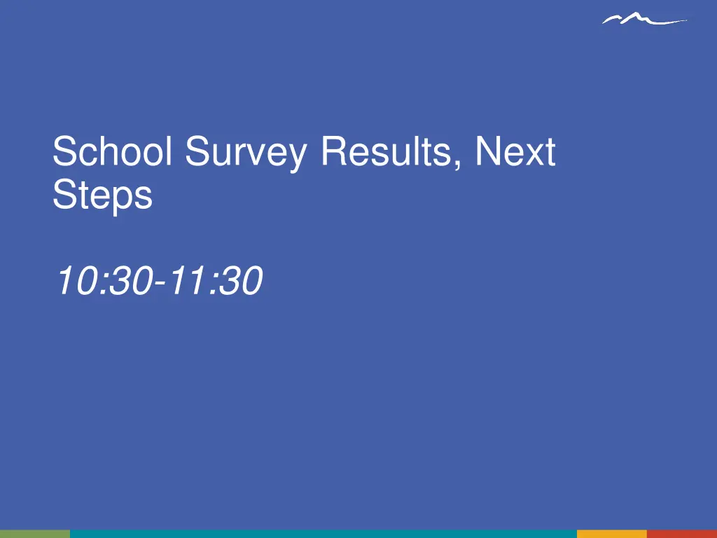 school survey results next steps