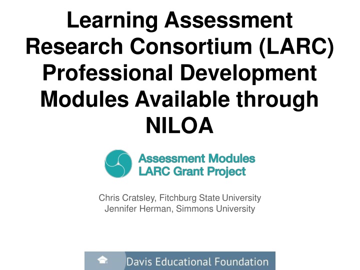 learning assessment research consortium larc