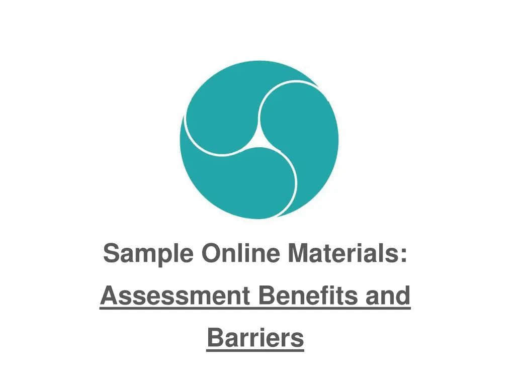 sample online materials assessment benefits