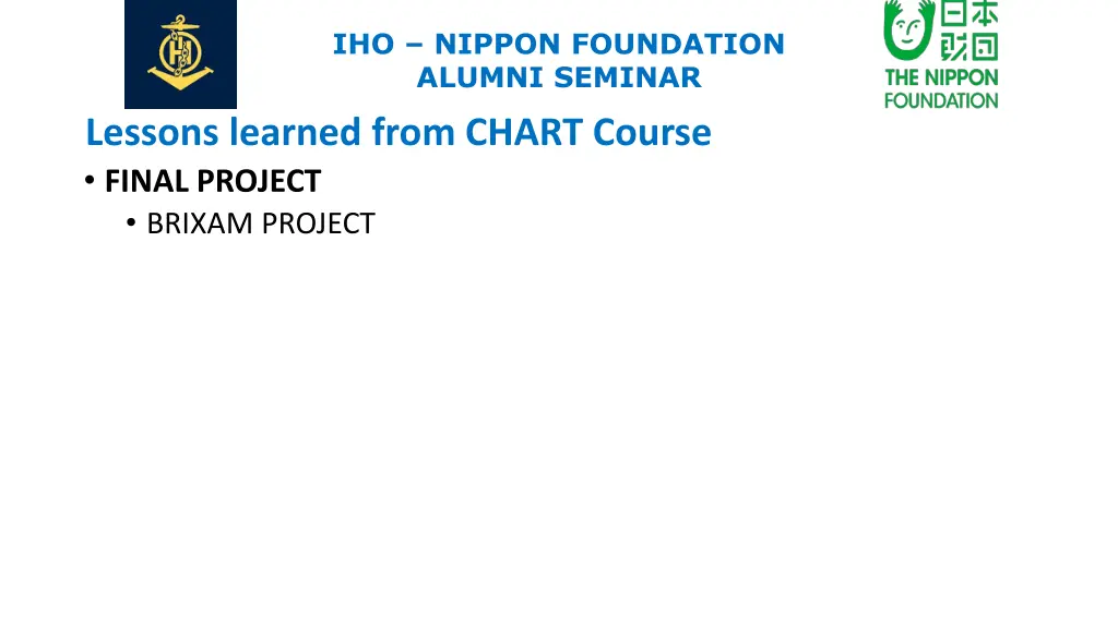 iho nippon foundation alumni seminar 16