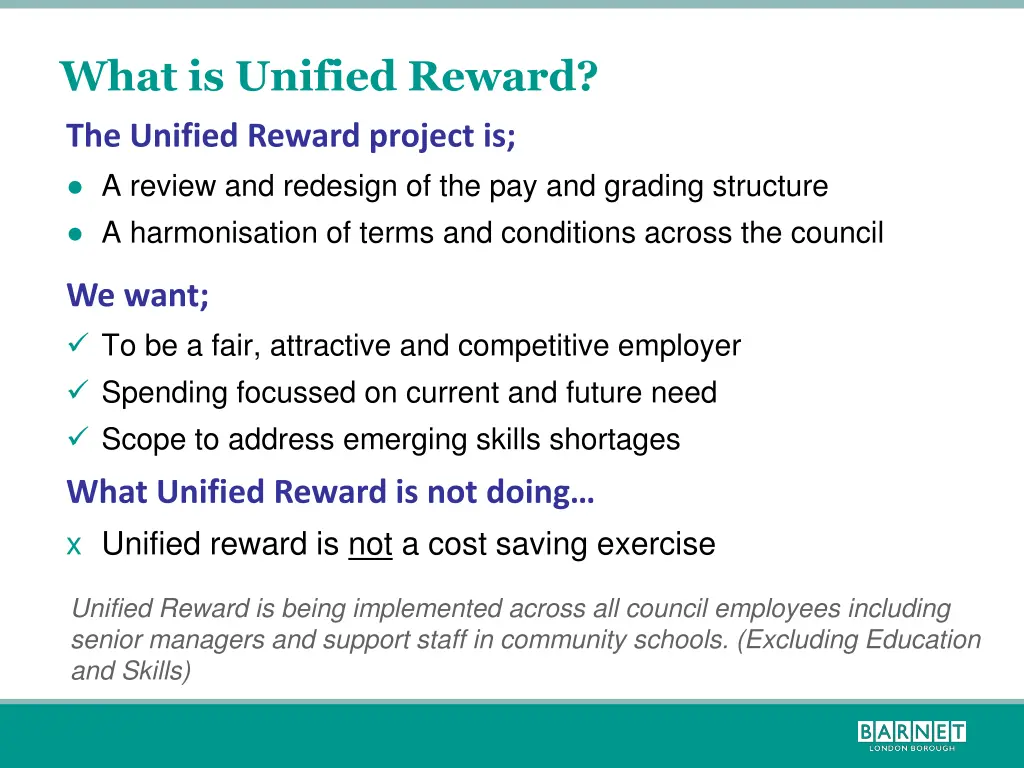 what is unified reward