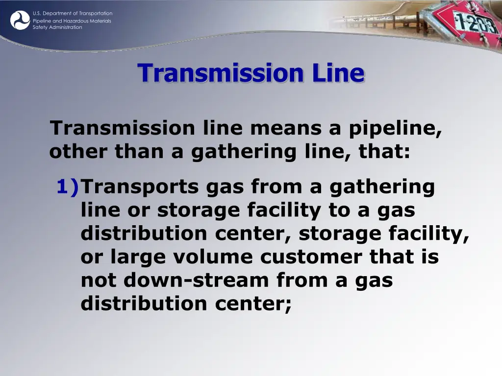 u s department of transportation pipeline 3