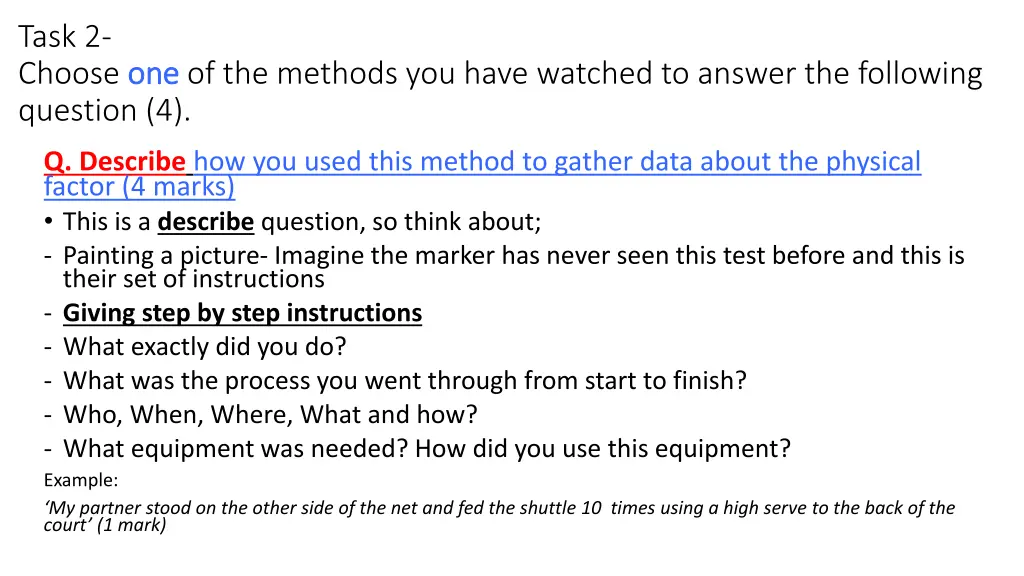 task 2 choose one question 4