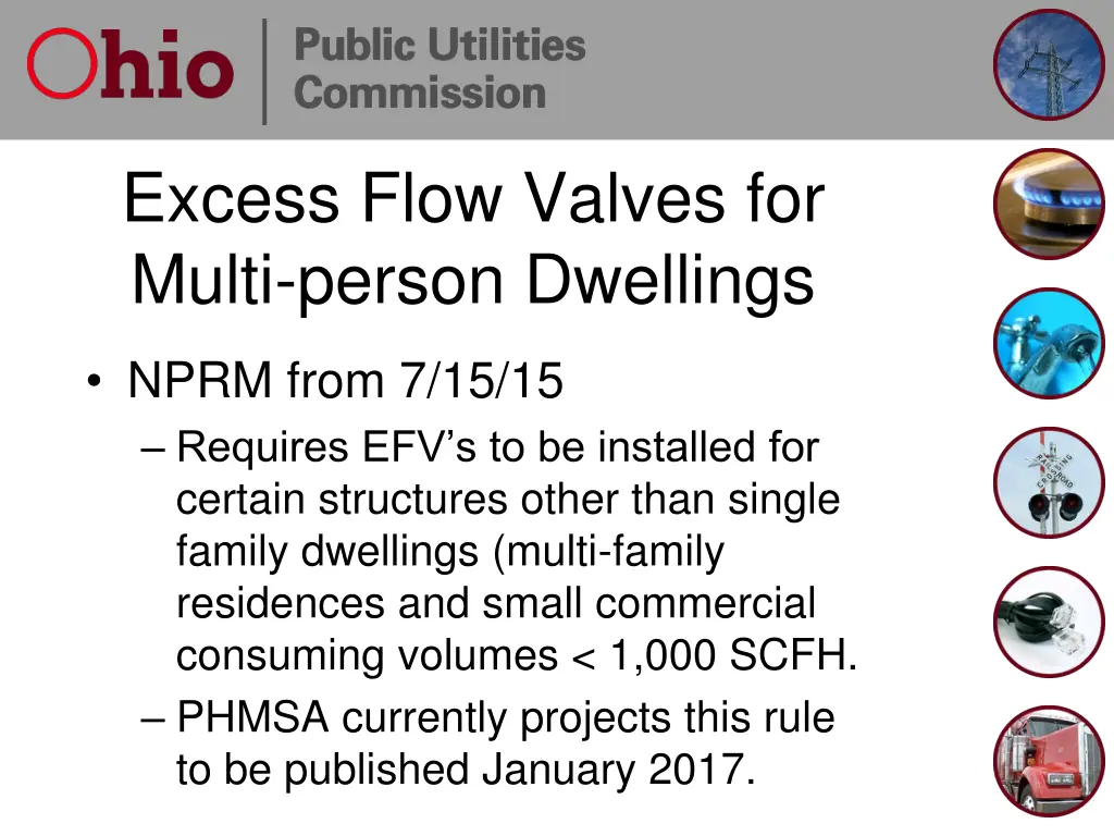 excess flow valves for multi person dwellings