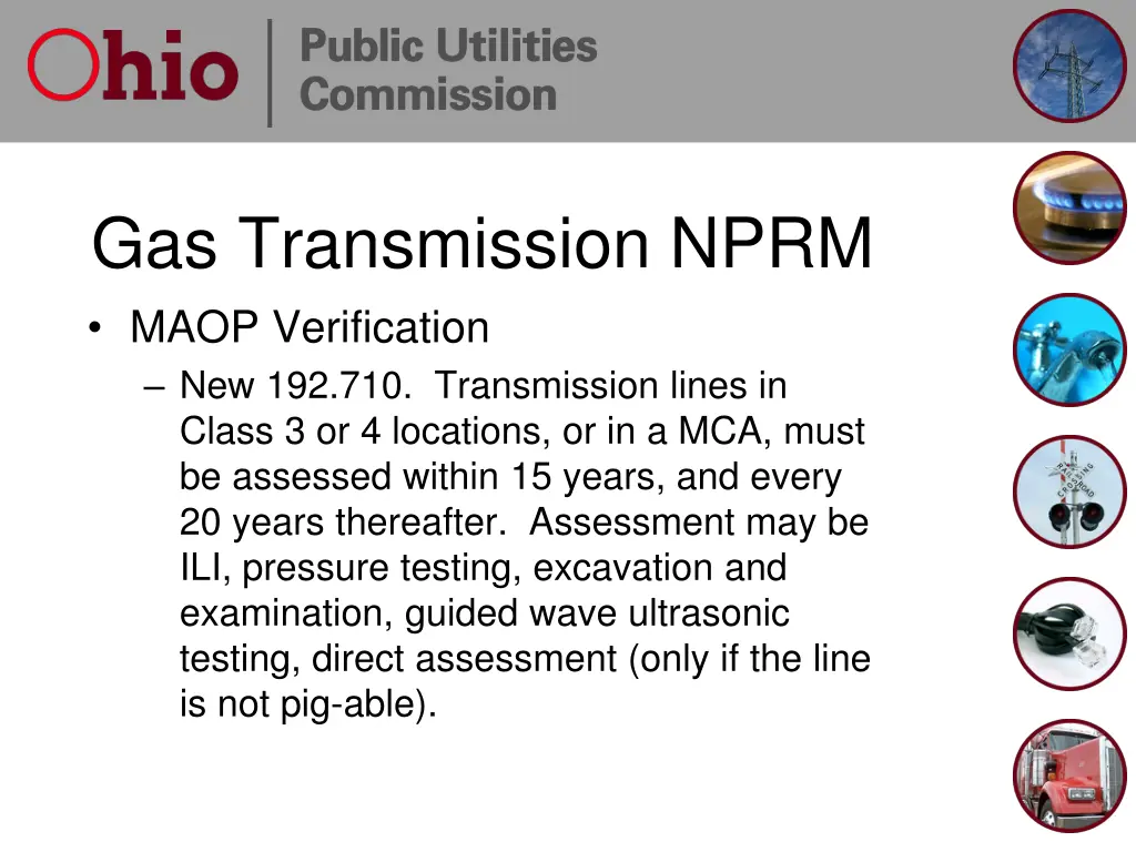 gas transmission nprm maop verification 2