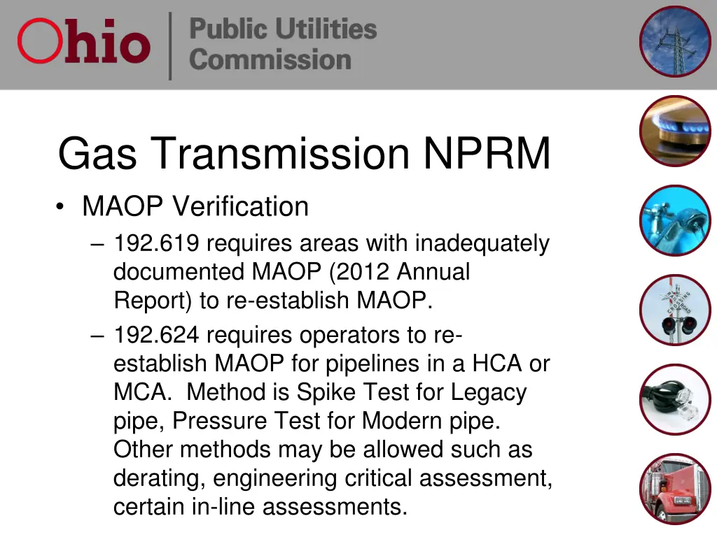 gas transmission nprm maop verification