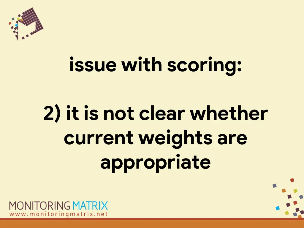 issue with scoring 1