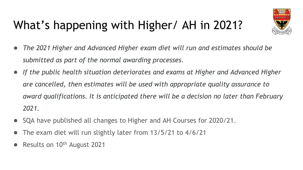 what s happening with higher ah in 2021