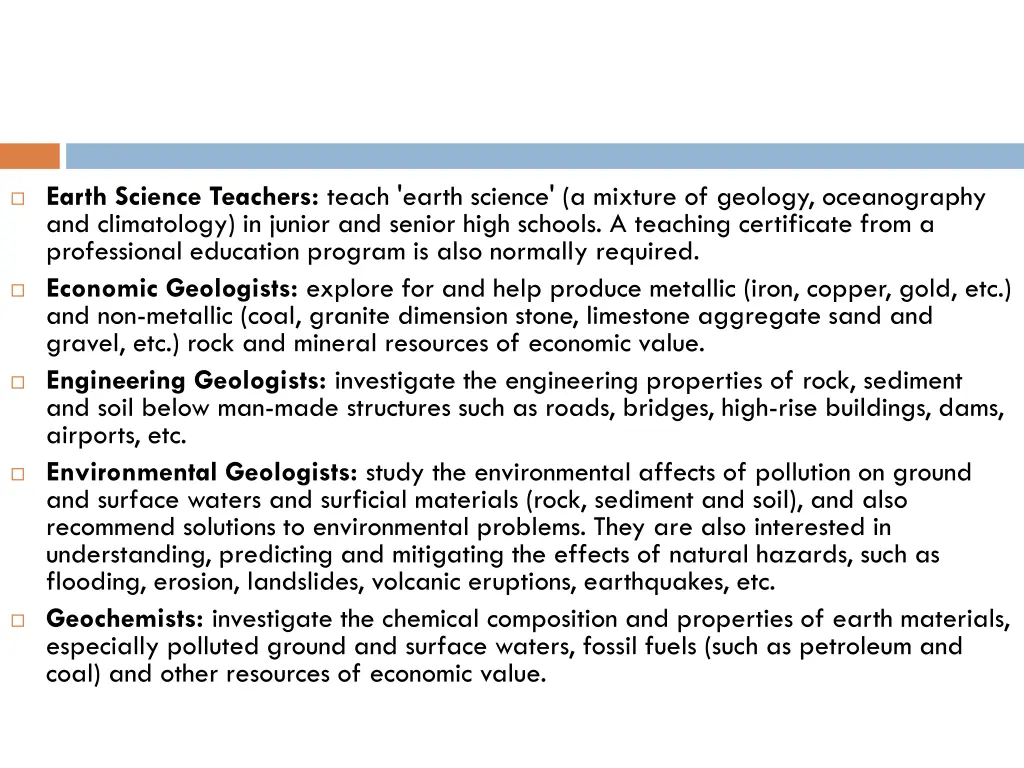 earth science teachers teach earth science