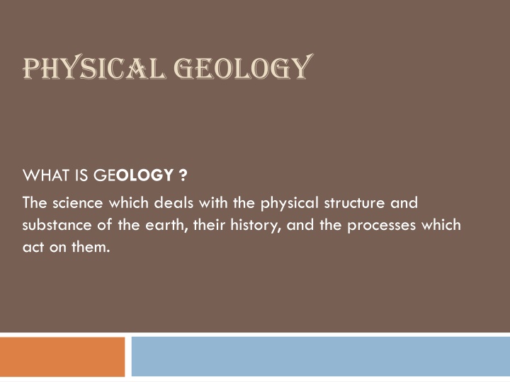 physical geology