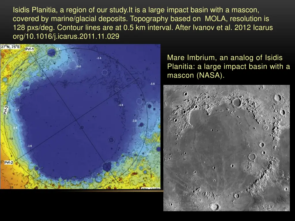 isidis planitia a region of our study