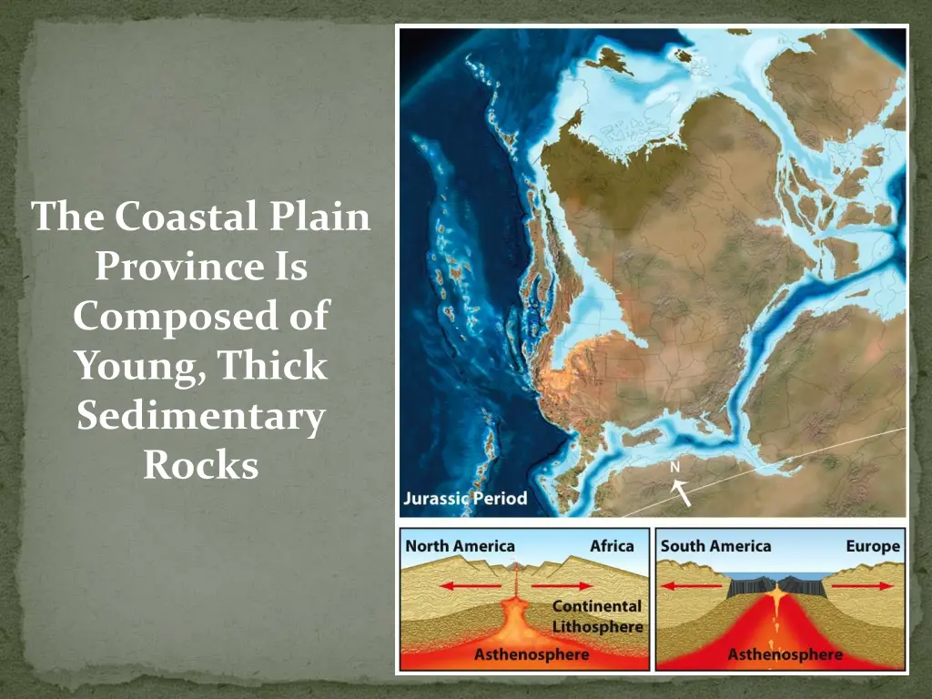 the coastal plain province is composed of young