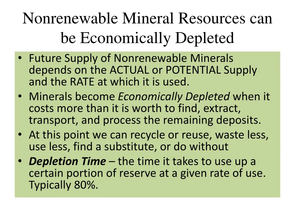 nonrenewable mineral resources