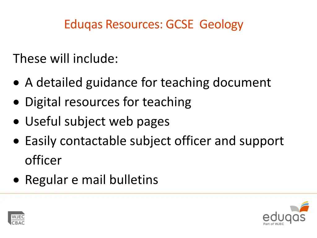 eduqas resources gcse geology