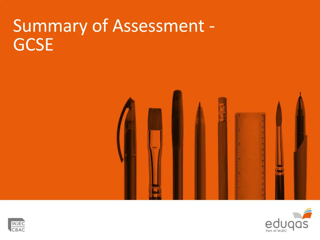 summary of assessment gcse