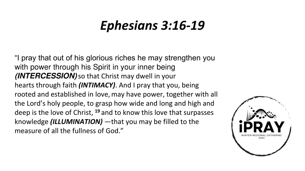 ephesians 3 16 19