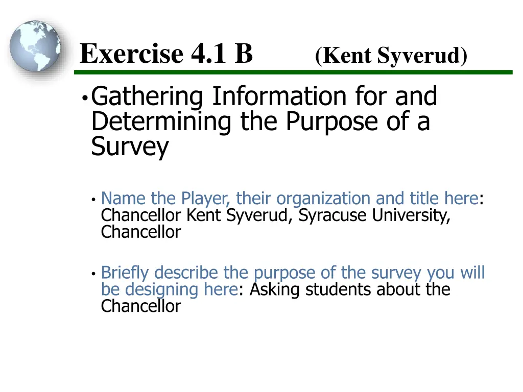 exercise 4 1 b gathering information