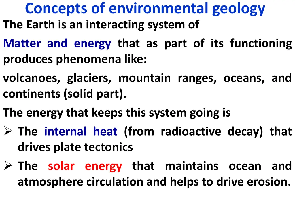 concepts of environmental geology the earth