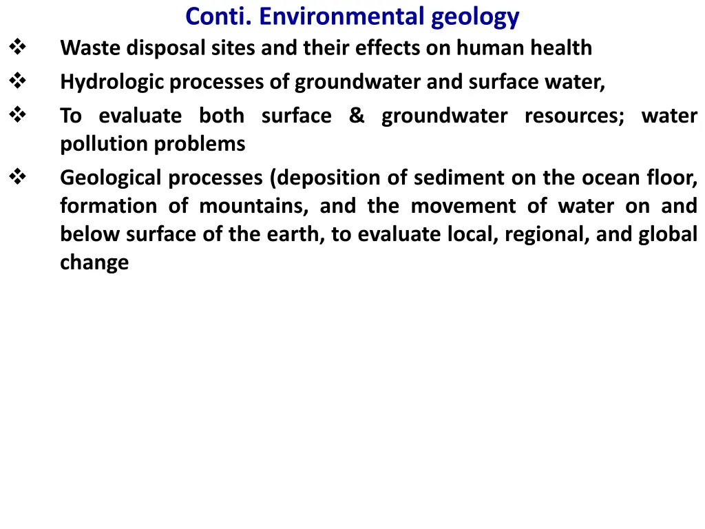 conti environmental geology waste disposal sites