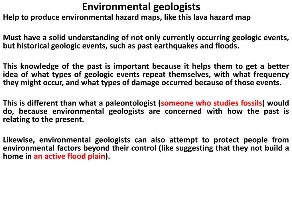 environmental geologists