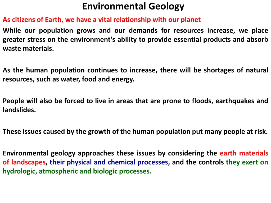 environmental geology 1