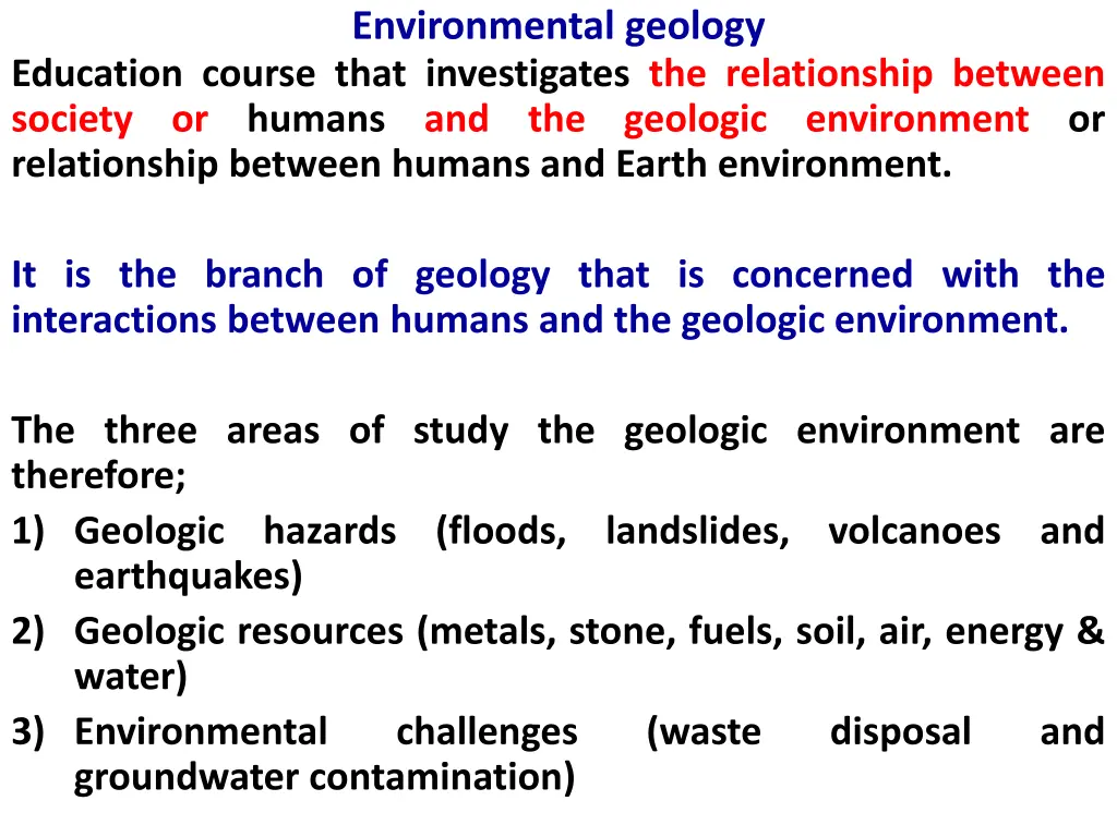 environmental geology 2