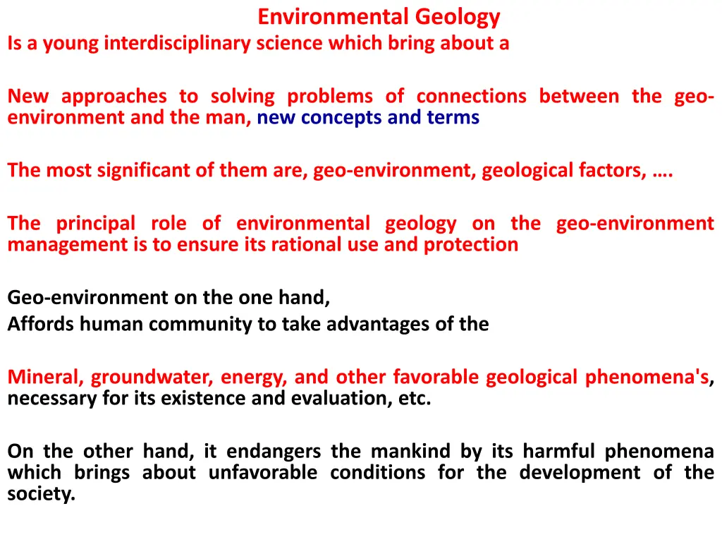 environmental geology