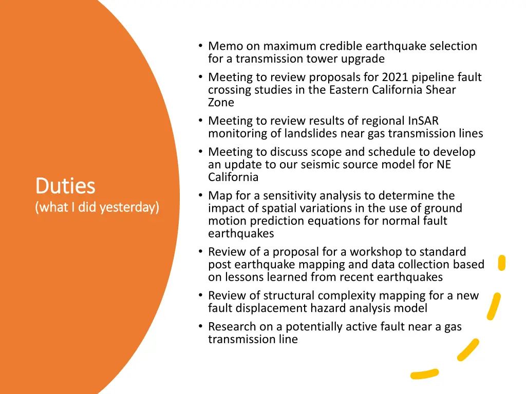 memo on maximum credible earthquake selection