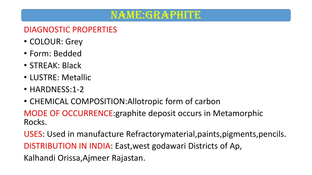 name graphite