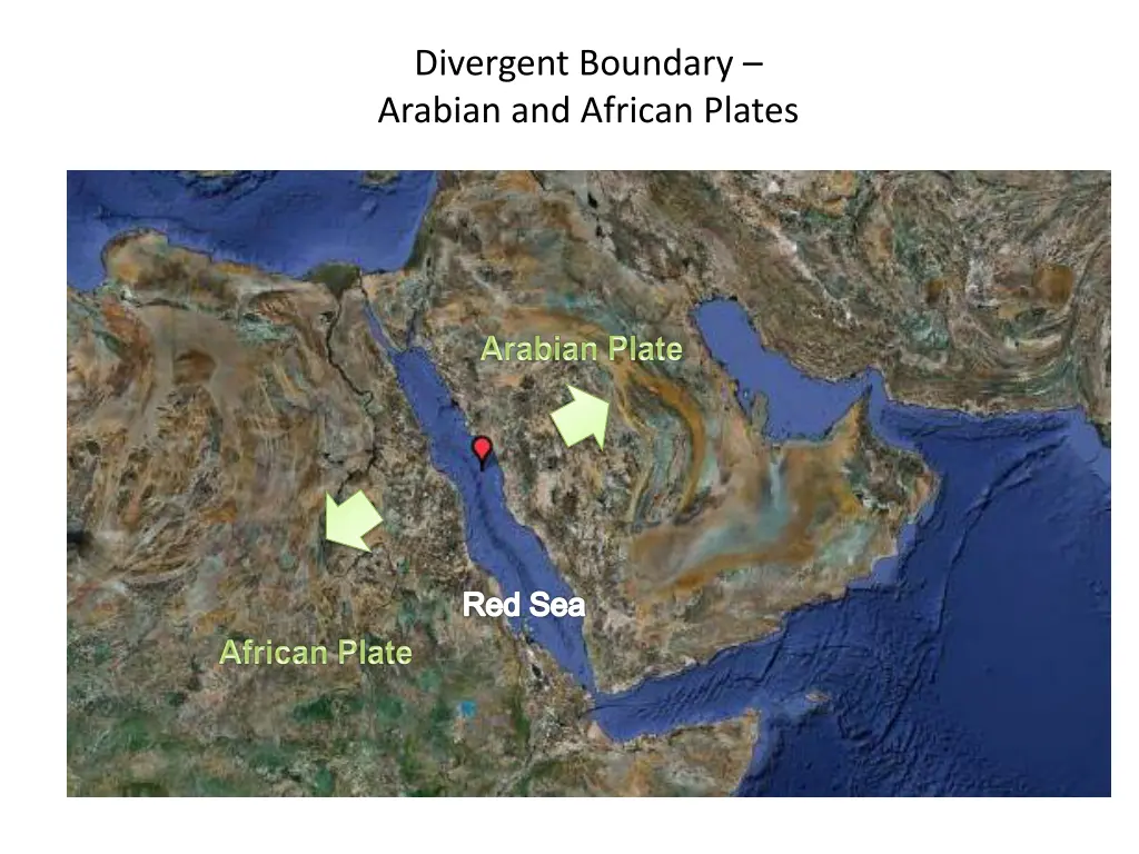 divergent boundary arabian and african plates