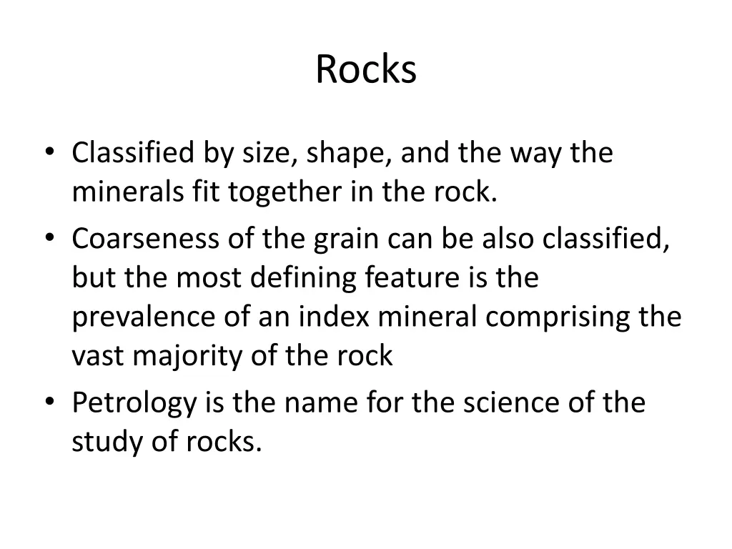 rocks