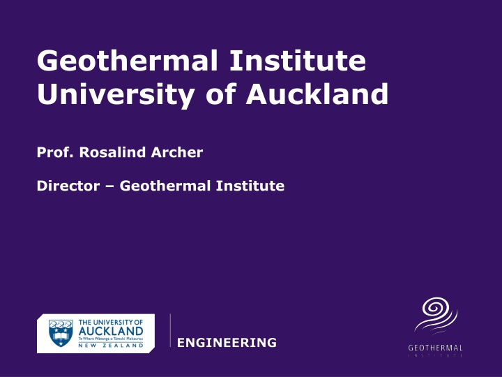 geothermal institute university of auckland