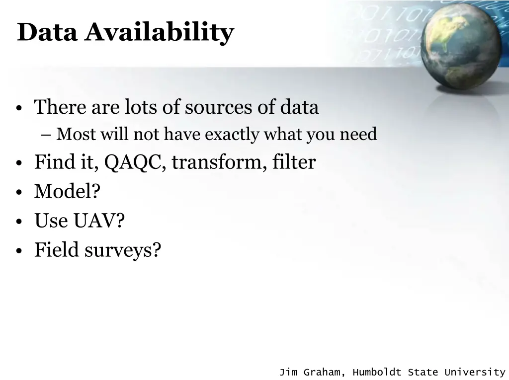 data availability