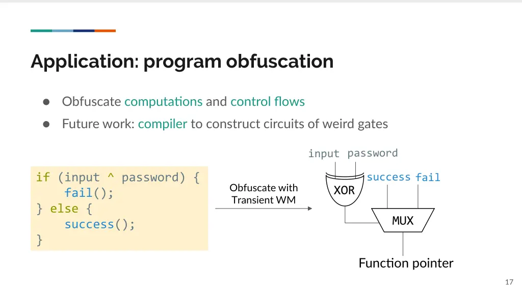 application program obfuscation