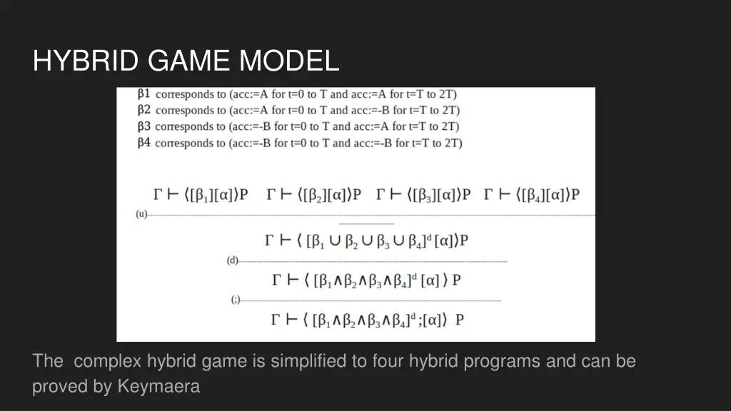 hybrid game model