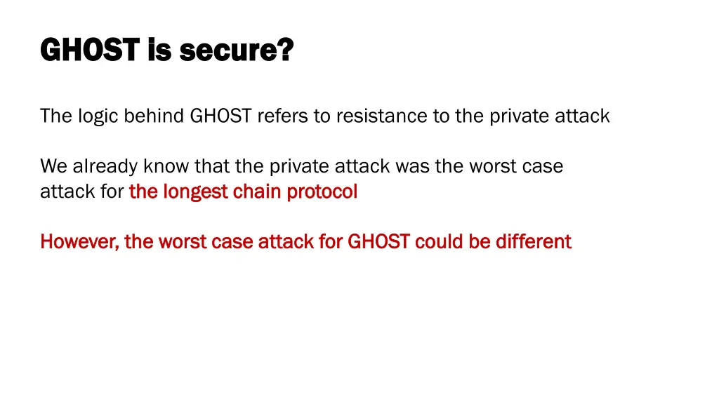 ghost is secure ghost is secure