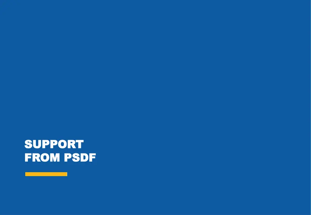 support support from psdf from psdf