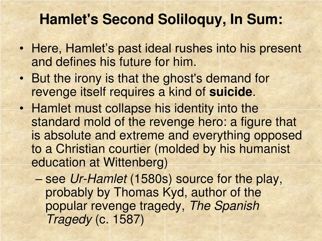 hamlet s second soliloquy in sum