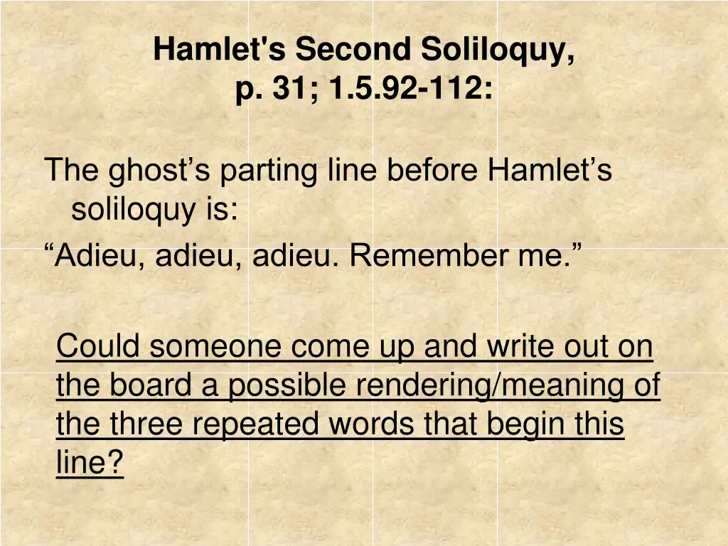 hamlet s second soliloquy p 31 1 5 92 112