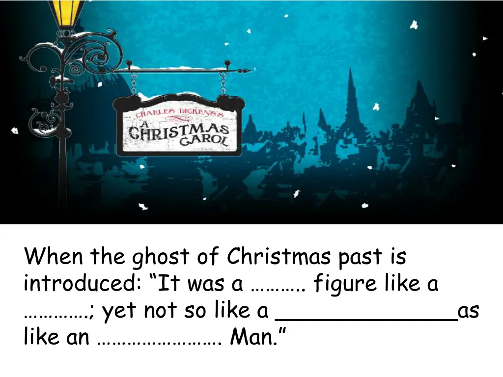 when the ghost of christmas past is introduced