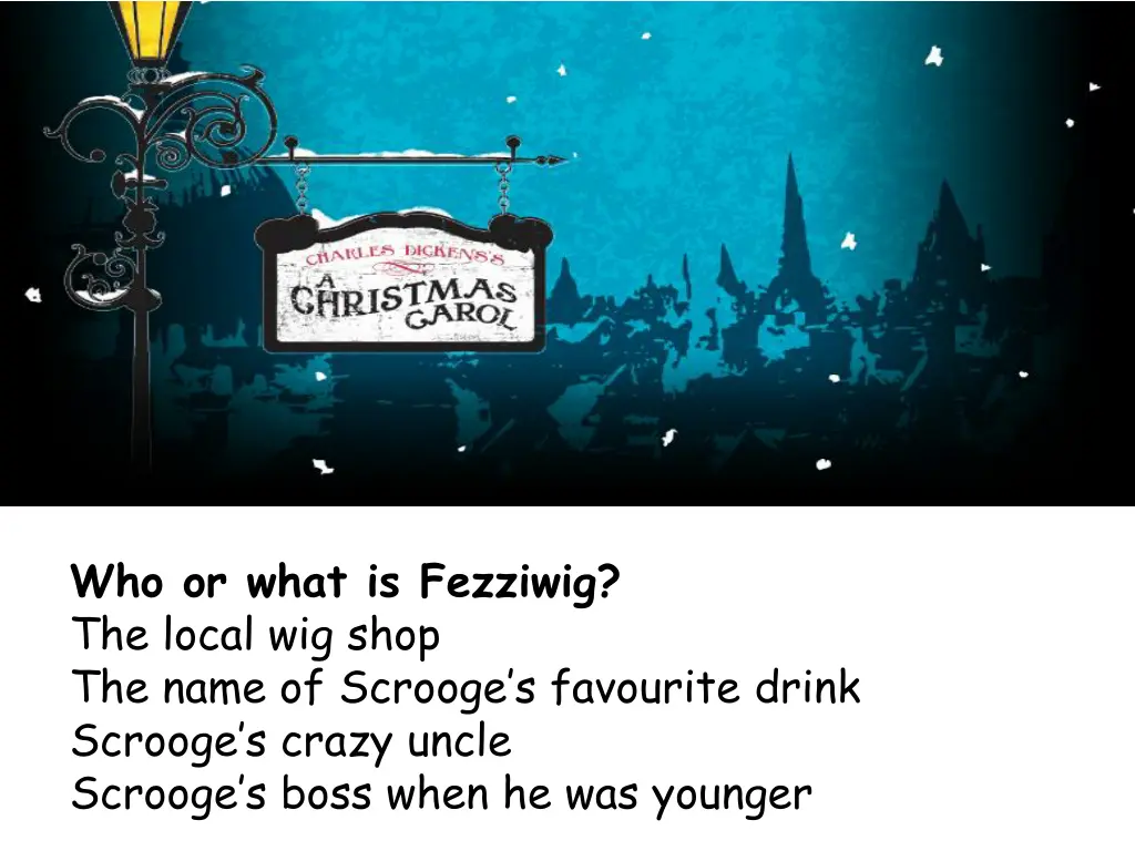 who or what is fezziwig the local wig shop