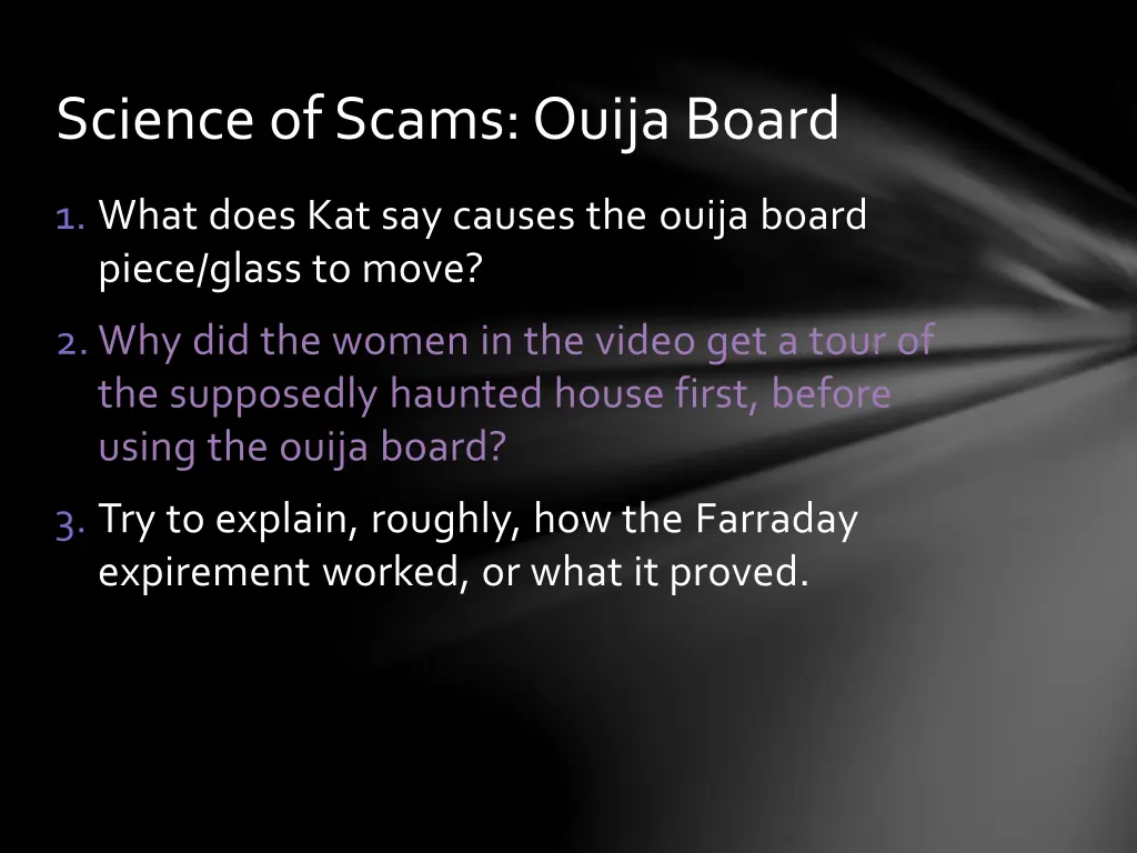 science of scams ouija board