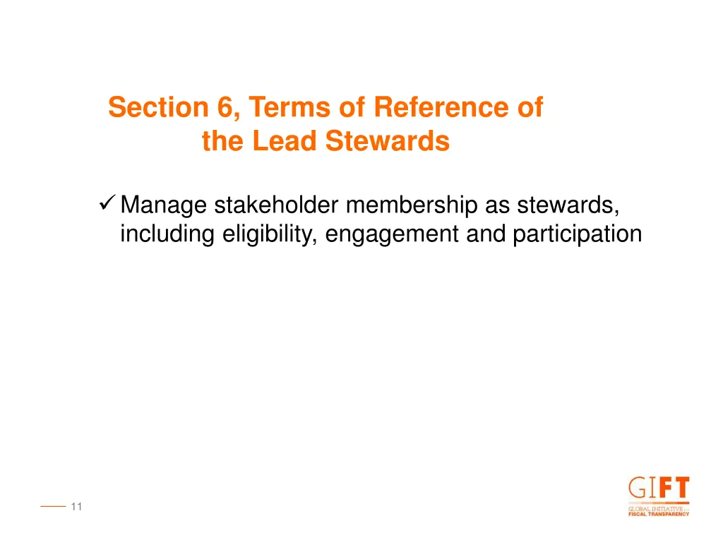 section 6 terms of reference of the lead stewards