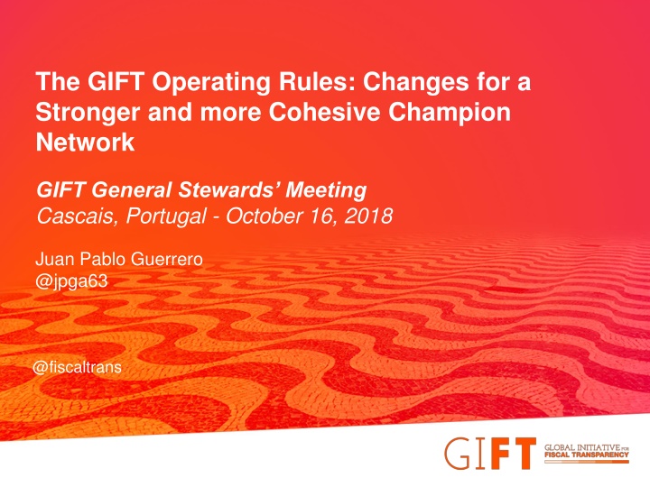 the gift operating rules changes for a stronger