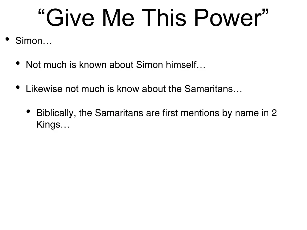 give me this power simon