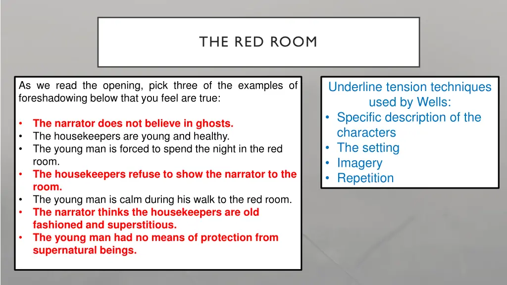 the red room 1