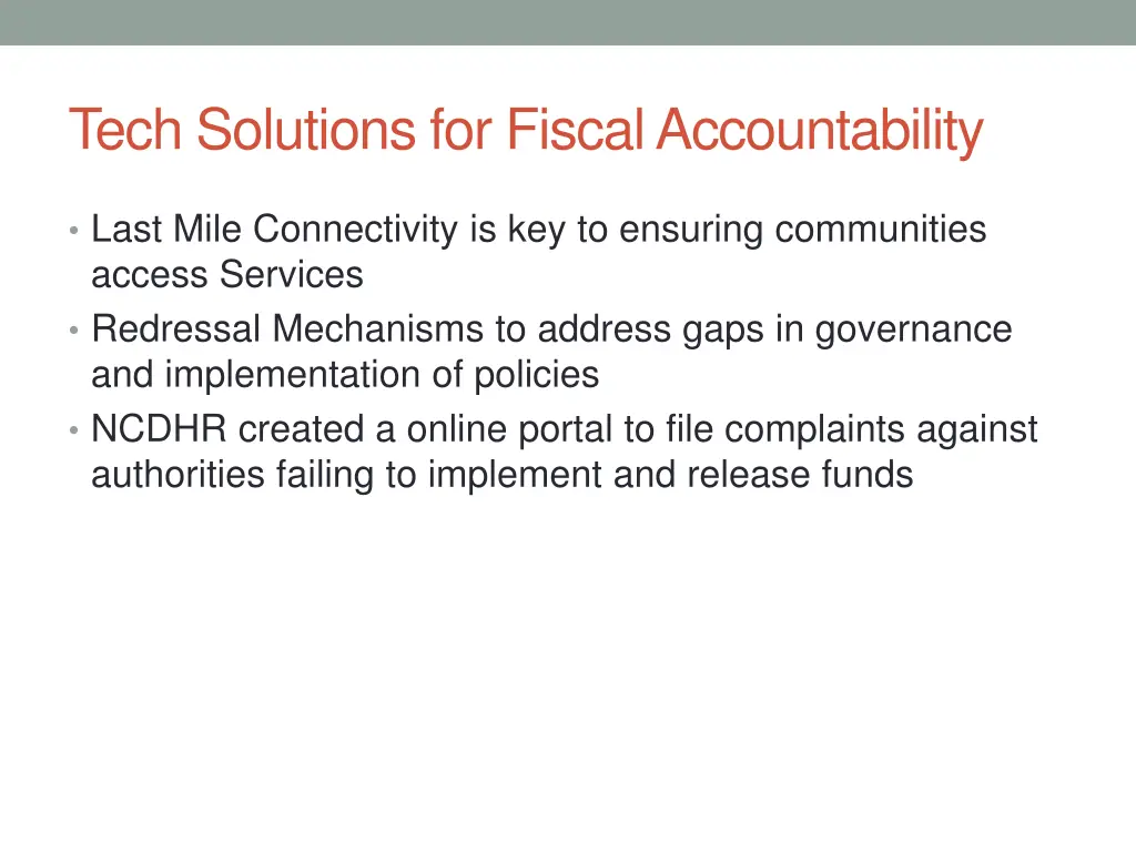 tech solutions for fiscal accountability