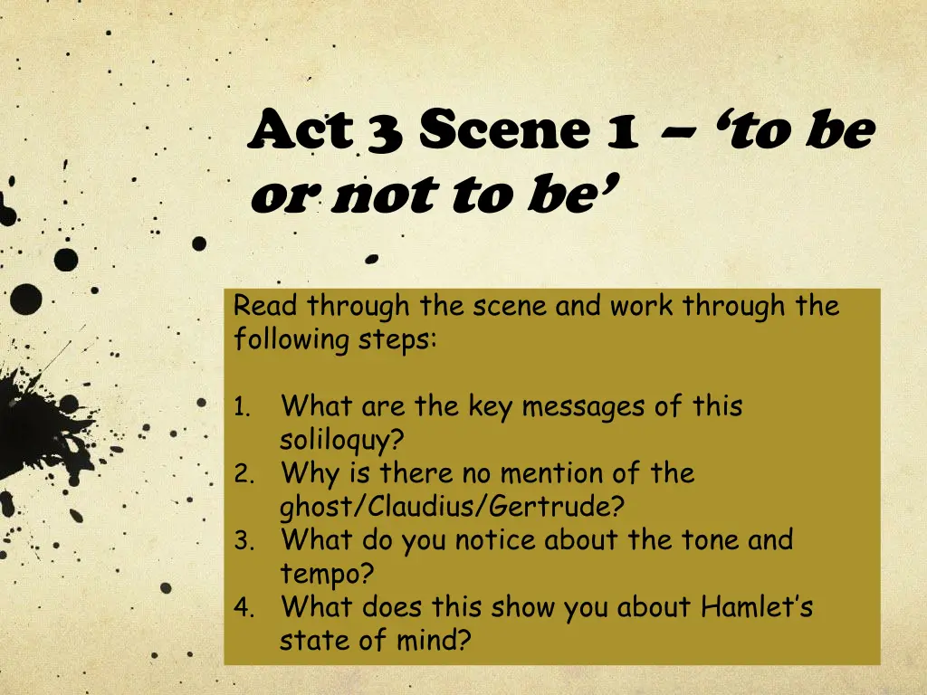 act 3 scene 1 to be or not to be