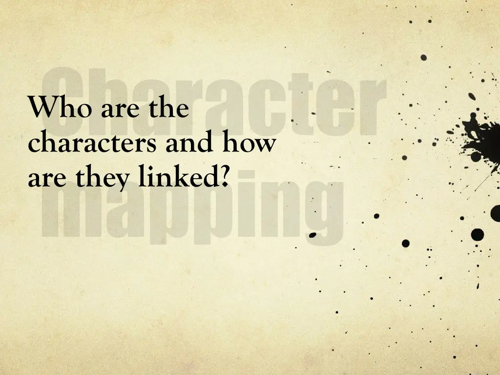 character mapping